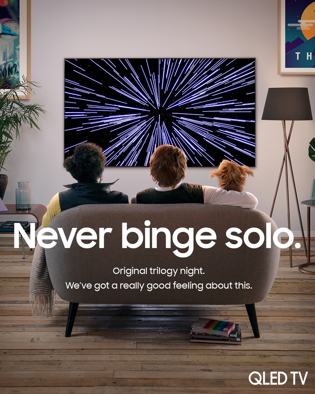 Never Binge Solo Samsung Star Wars QLED advert